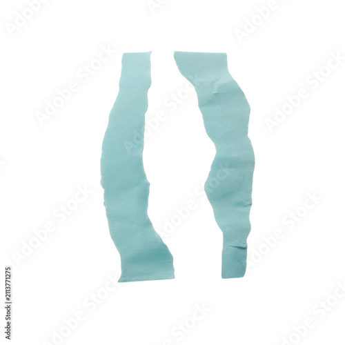 Obraz na plátne Elegant crumpled light blue fabric resembling human legs