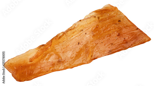 Фотография chicken Jerky, dried meat isolated, full depth of field
