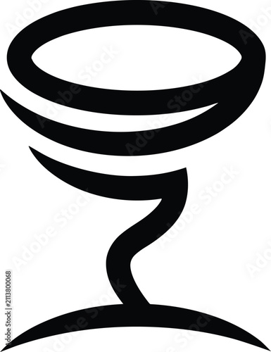 Cuadro en lienzo Chalice goblet icon, minimalist ceremonial cup, holy grail and abstract modern t
