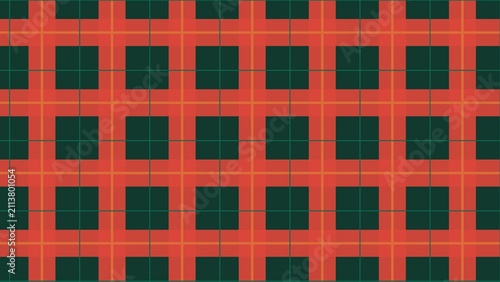 Classic Christmas Pattern Background with Traditional Festive Ornaments and Knit Texture