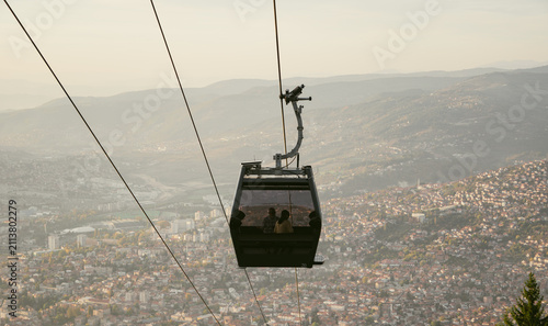 Cable car over Sarajevo, Bosnia