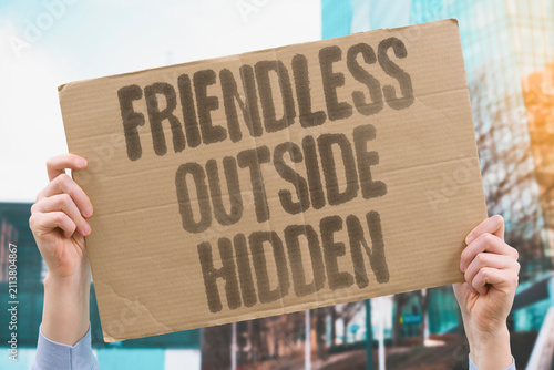 Fotografie "Friendless Outside Hidden" Loneliness isn't always apparent to others