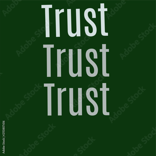 none Trust trust  Motivational typography