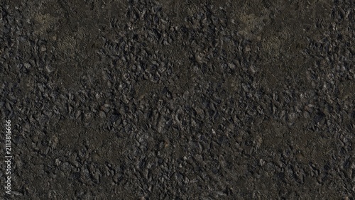 Bild auf Leinwand Dark Rough Asphalt Texture Background