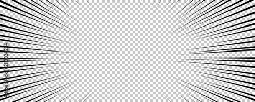 Black comic book transparent background