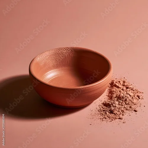 Obraz Off-Center Handmade Terracotta Ramekin with Thumbprint Detail