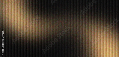Canvas Print Modern fluted wood panel texture with warm spotlight, elegant dark timber wall background for luxury interior design, vertical wooden slats with soft golden lighting for premium branding