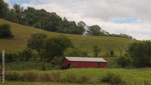 old barn in the mountains