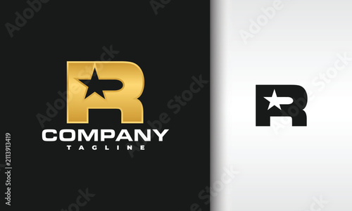 Letter R star logo