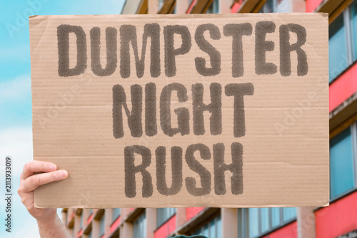 Photography "Dumpster Night Rush" The feeding starts after dark