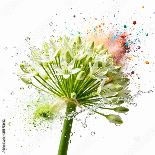 Gar;ic  flower background