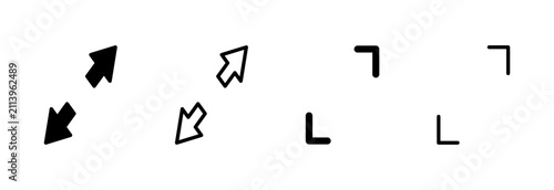 Foto Fullscreen Icon symbol for apps and websites