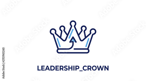 Obraz na płótnie Crown Icon Leadership Symbol Design.
