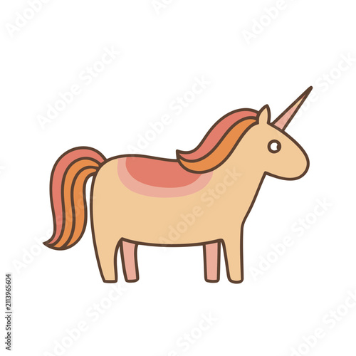 Unicorn Animal Flat SVG Icon