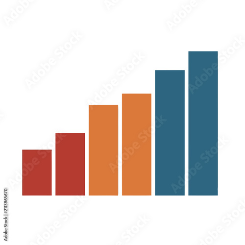 Bar chart with increasing bars