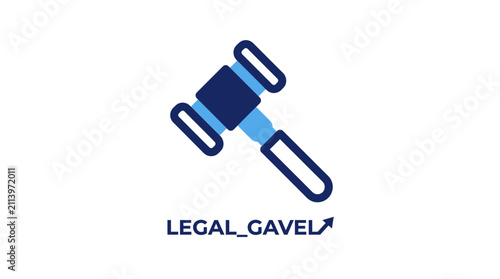 Obraz na płótnie Legal Gavel Icon Representing Justice and Law.