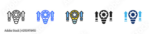 Foto Skill Boost Icon Collection With Multiple Styles