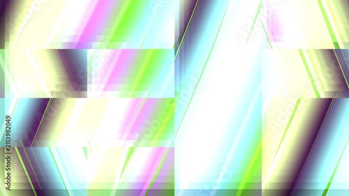 Bright Abstract Glitch Art Texture with Neon Purple Cyan and Green Diagonal Stripes