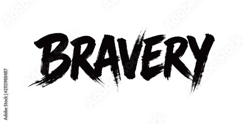 Obraz na plátne BRAVERY Handwriting