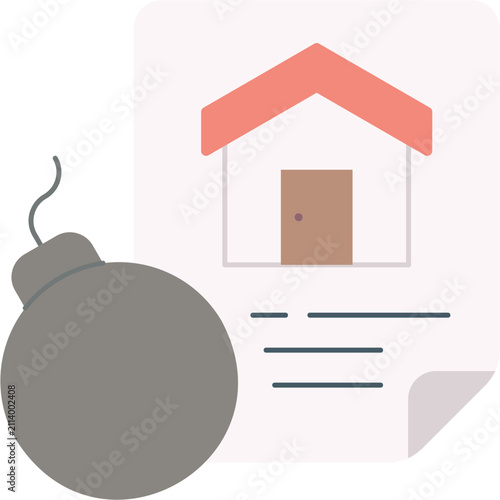 Fotografi Debt Illustration