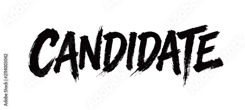 Obraz na płótnie CANDIDATE Handwriting