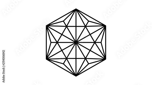Geometric Hexagonal Pattern Abstract Design
