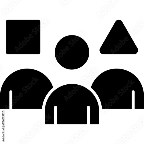 Canvastavla Glyph Solid Diversity Icon
