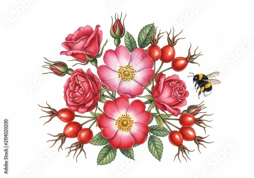 A Blossom's Kiss, a Bumblebee's Delight.