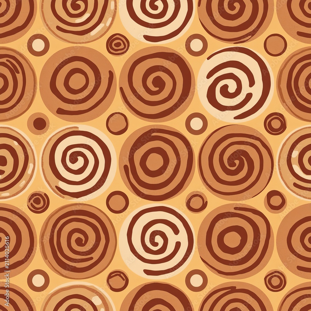 seamless pattern with spirals
