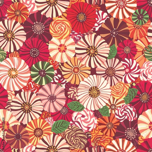 seamless pattern with flowers