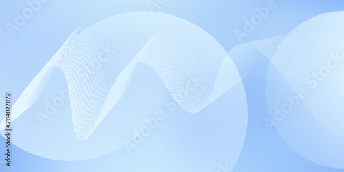 Konstfotografi Minimalist light blue background with curved lines creates a comfortable feeling