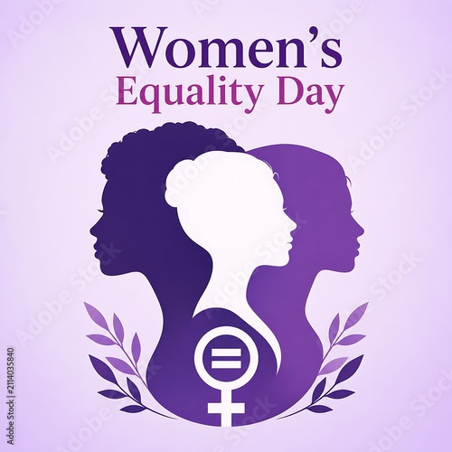 Women's equality day vector illustration