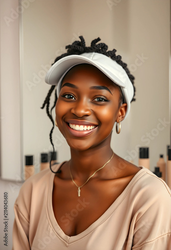 Smiling young african ameri...