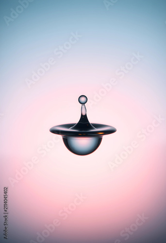 Water drop collision creati...