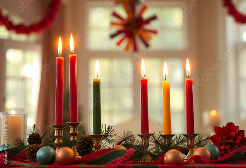 Kwanzaa celebration table w...
