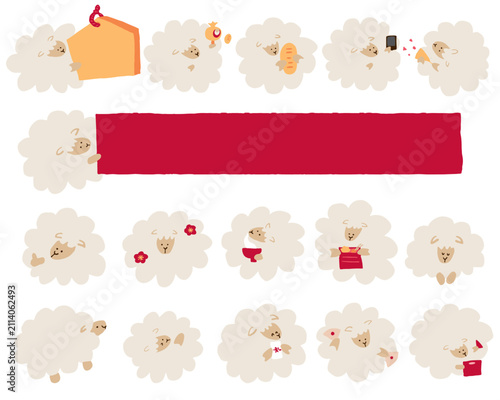 New Year's “Year of the Goat” Icon Assets