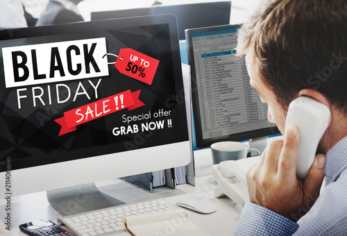 Quadro su tela Black Friday Discount Half Price Promotion Concept