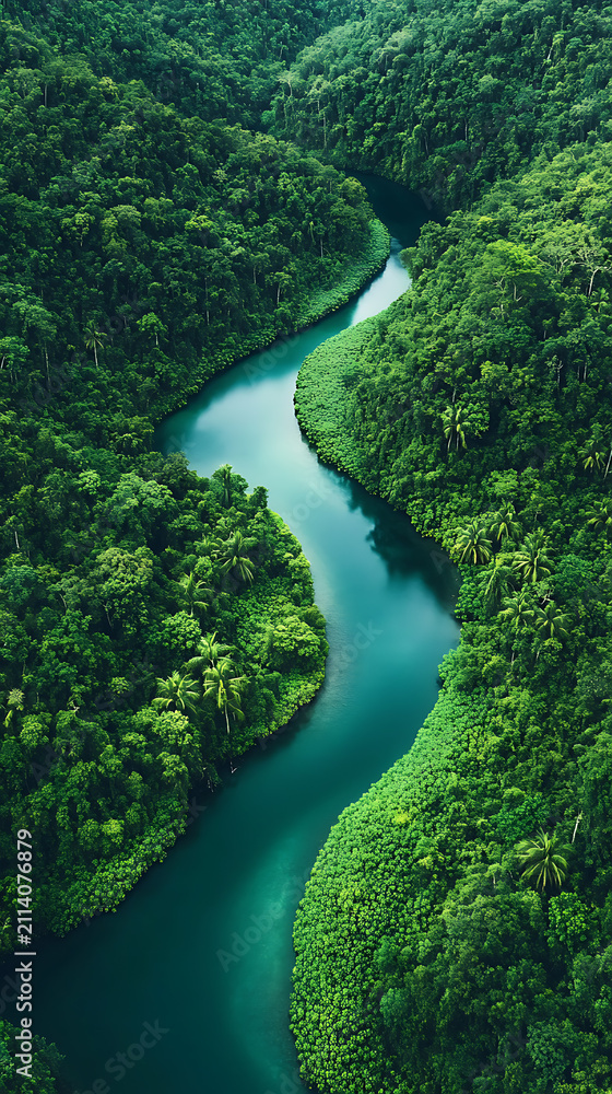 Fototapeta premium Beautiful Natural Landscape Panorama for Travel, Tourism, Eco, and Commercial Advertising Background