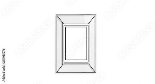 Minimalist Geometric Frame with Clean Lines and Subtle Depth, Perfect for Gallery and Art Display