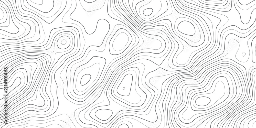 Fototapeta premium Abstract topographic map lines forming intricate patterns isolated on transparent background