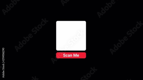 Overlay Animated QR Code Frame with Scan Me Text