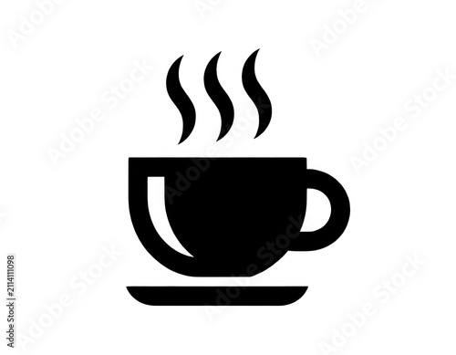 Steaming Coffee Cup Vector Design Element
