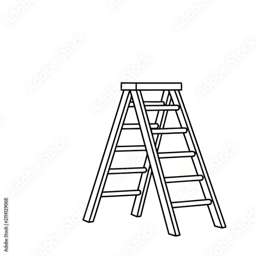 A-frame ladder illustration