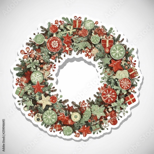 Winter's Embrace: A Festive Garland of Joy
