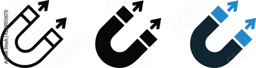Fotografía Magnet icon graphic design template vector isolated.