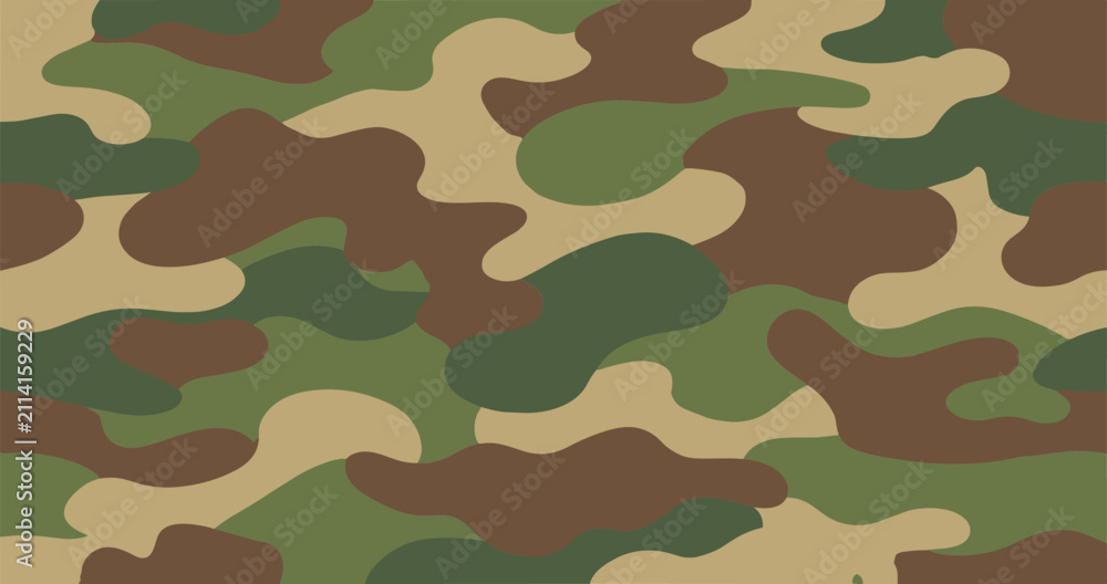 Fototapeta premium Green and brown military camouflage pattern. Green and brown camouflage pattern for tactical gear and apparel