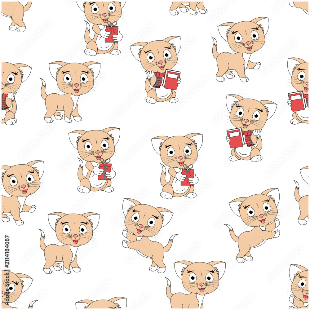 Fototapeta premium Cute seamless pattern design