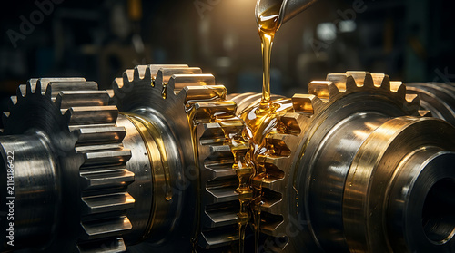 Industrial Gear Lubrication Machine Maintenance Precision Engineering Manufacturing Process