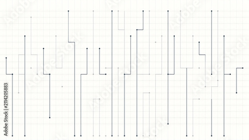Abstract digital network pattern with pattern composed vertical