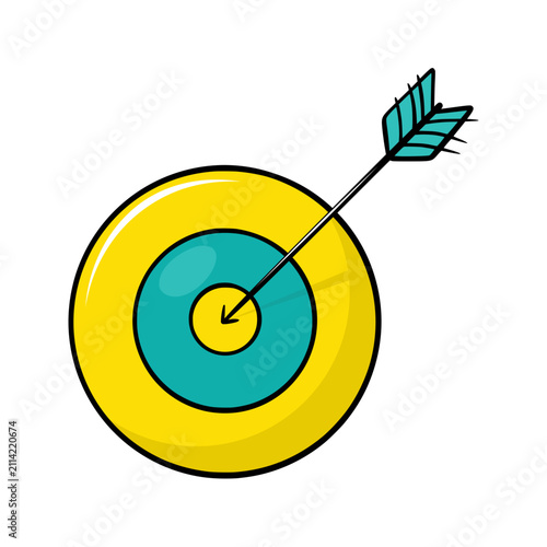 Target Handdrawn icon illustration